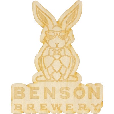 Wood Stickers - 3" W x 3" H